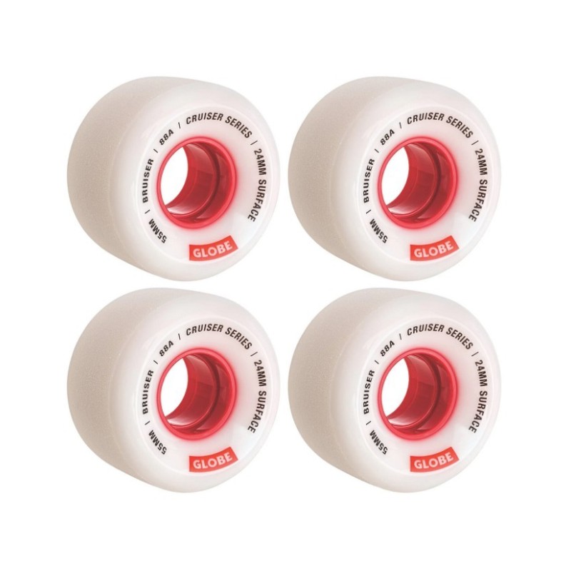GLOBE BRUISER WHITE / RED