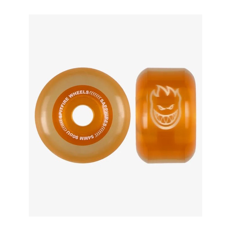 Kółka SPITFIRE Radials Sapphire Clear/Orange 90D 54mm