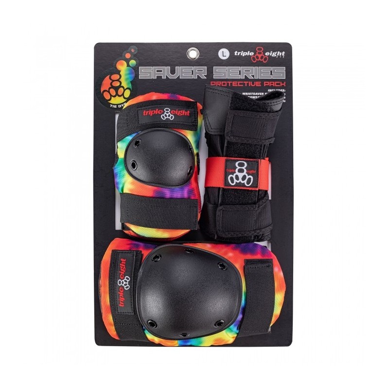 Ochraniacze TRIPLE EIGHT Saver Color Series 3-Pack Tie Dye