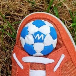 FOOTBAG / ZOŚKA - 32 PANELE - NIEBIESKO-BIAŁA - METAL