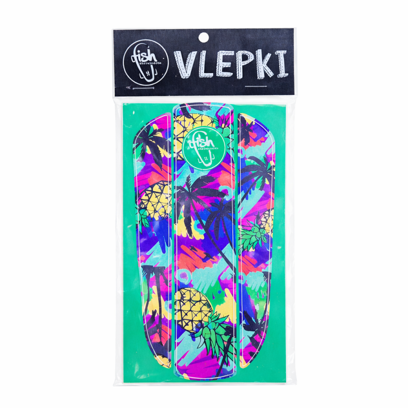 Fish Skateboards Vlepka tropical na blat