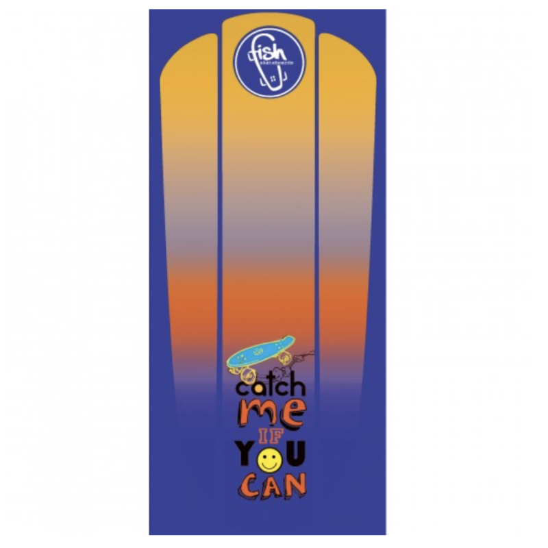 Fish Skateboards Vlepka Purple Catch Me na blat