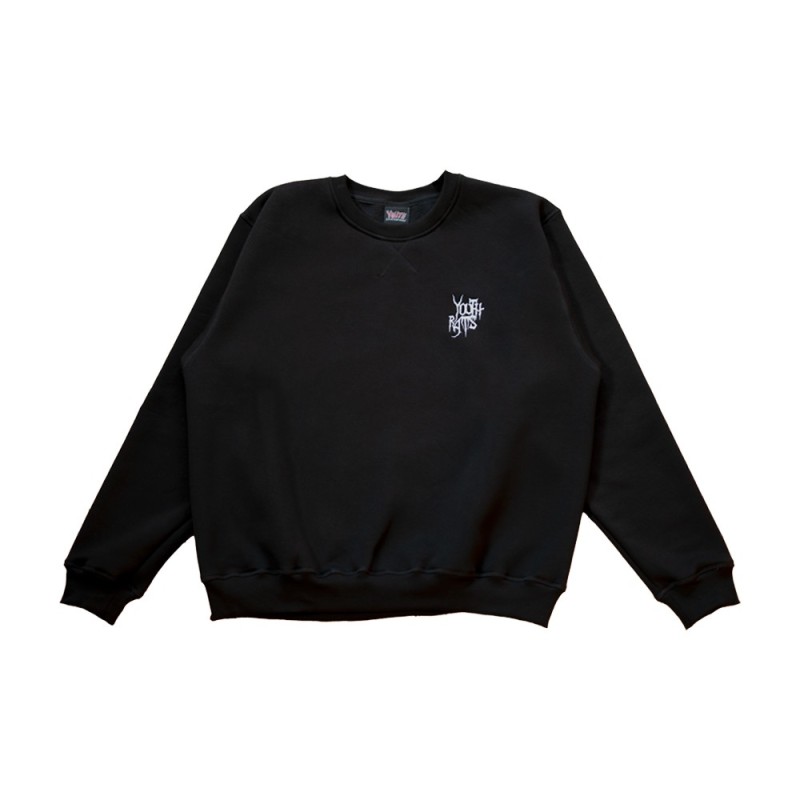 YOUTH SKATE RAT CREWNECK BLACK XL
